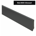 MooieVloeren.com - MDF Tijdloze plint 70x15 zwart voorgelakt RAL 9005
